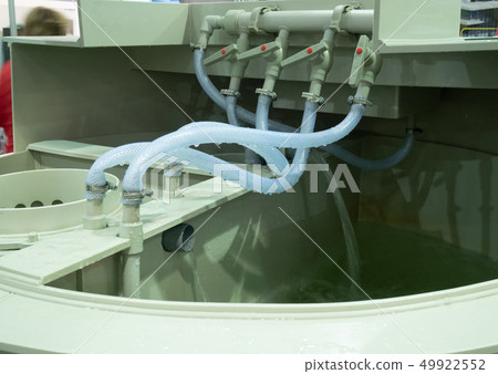 inside industrial autonomous sewage system. house inside industrial autonomous sewage system. house 49922552