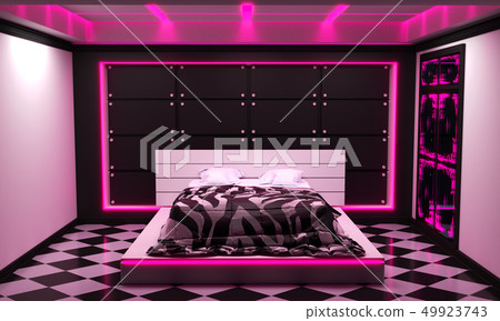 Sci-fi concept bed room interior modern style. 49923743