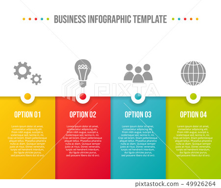 Colorful infographic template - business timeline. 49926264