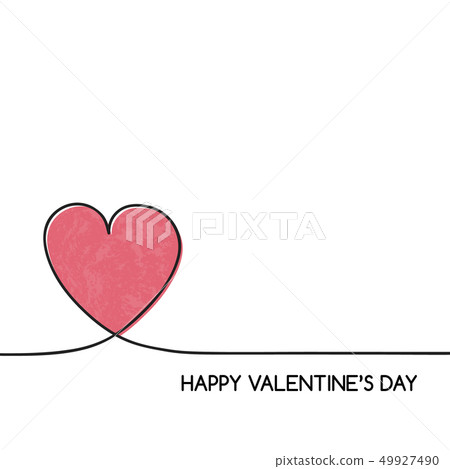 Concept of a greeting card with heart for Concept of a greeting card with heart for 49927490