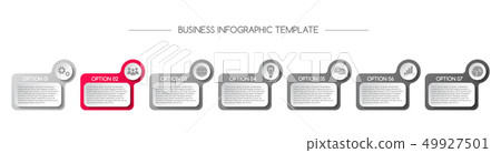 Infograph with business symbols. Vector 49927501
