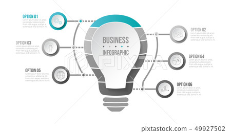 Company milestone with business icons - company 49927502