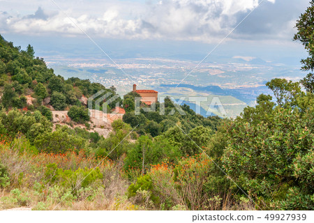 Breathtaking view to Montserrat mountain range on 49927939