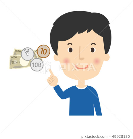 Male: Male Pointing Check Pose Money Bill Change Male: Male Pointing Check Pose Money Bill Change 49928120