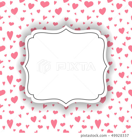 Background with cute hearts and copyspace - love Background with cute hearts and copyspace - love 49928337
