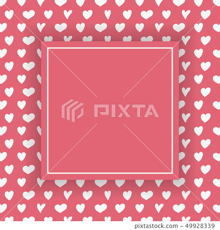 Background with cute hearts and copyspace - love 49928339