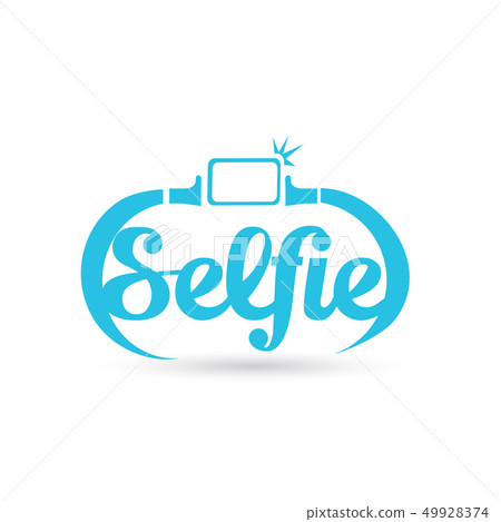 Taking Selfie Photo on Smart Phone concept icon isolated on white. vector illustration 49928374