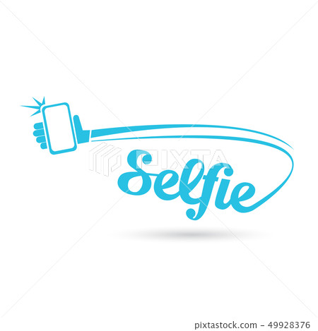 Taking Selfie Photo on Smart Phone concept icon isolated on white. vector illustration 49928376