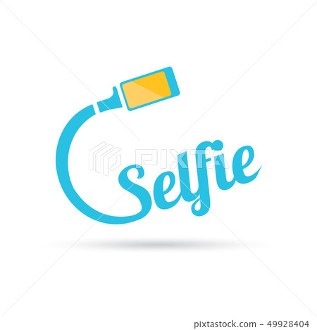 Taking Selfie Photo on Smart Phone concept icon isolated on white. vector illustration 49928404