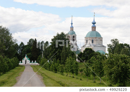 Road to the old russian church Road to the old russian church 49929220