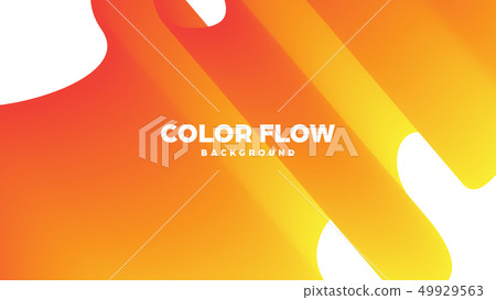 Abstract trendy geometric background with liquid gradient. Colorful dynamic curve wave. Modern 49929563