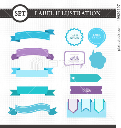 Label Icon Set - Stock Illustration [49929597] - PIXTA