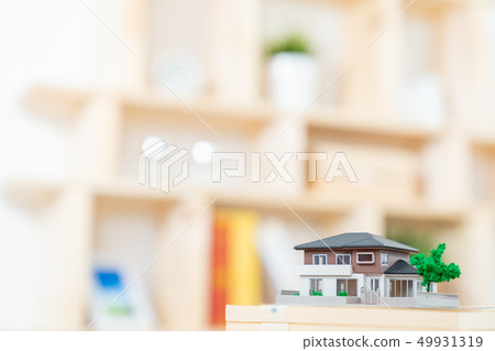 Real estate miniature model house family monies money Real estate miniature model house family monies money 49931319