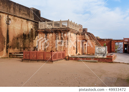 Courtyard of cannon foundry in Jaigarh Fort. Courtyard of cannon foundry in Jaigarh Fort. 49933472