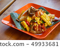 Corn papaya salad 49933681