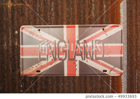 Vintage license plate Vintage license plate 49933693