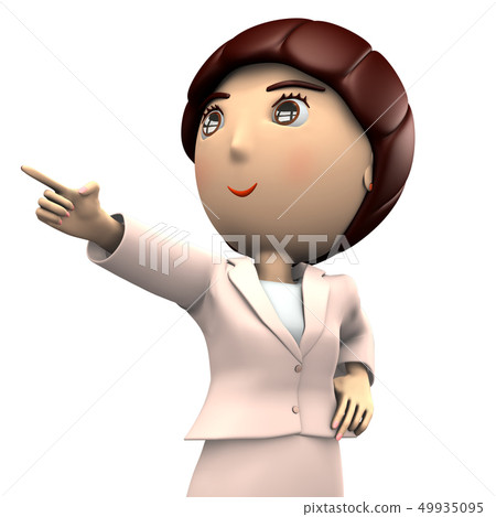 A woman of a new society who points to a goal A woman of a new society who points to a goal 49935095