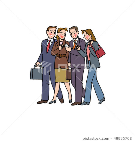 上班後的辦公室工作人員 上班後的辦公室工作人員 49935708