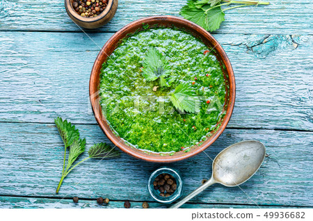 Nettle leaf soup 49936682