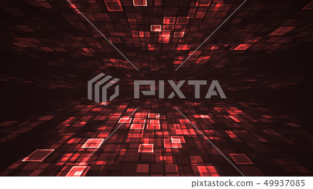 Abstract red light flashing Digital technology 49937085