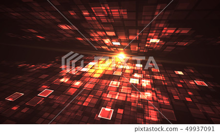 Abstract red light flashing Digital technology Abstract red light flashing Digital technology 49937091