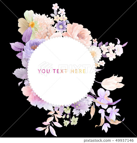 Elegant peony and rose flower 49937146