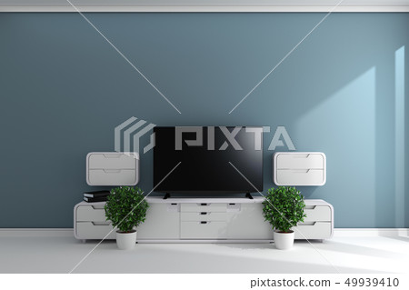 Smart TV in empty style room design Smart TV in empty style room design 49939410