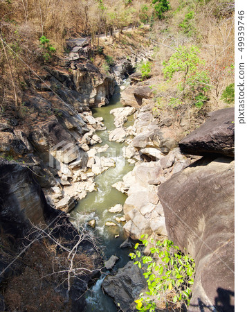 River in the dipterocarp forest at Op Luang 49939746