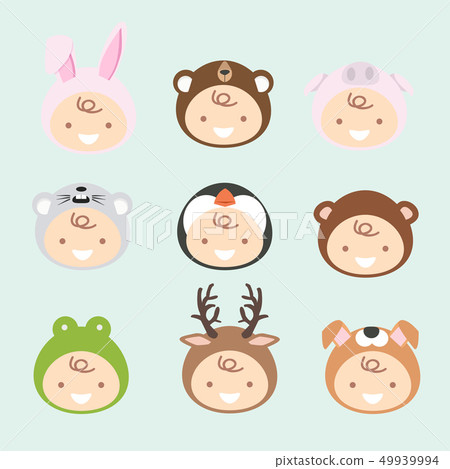 new born babies in cute animals costumes new born babies in cute animals costumes 49939994