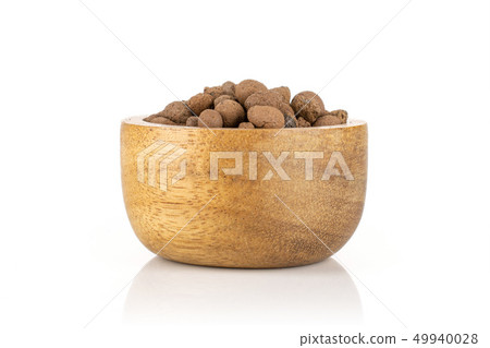 Clay pebbles (leca) isolated on white Clay pebbles (leca) isolated on white 49940028