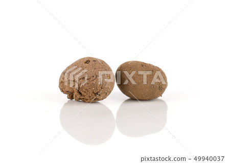 Clay pebbles (leca) isolated on white 49940037