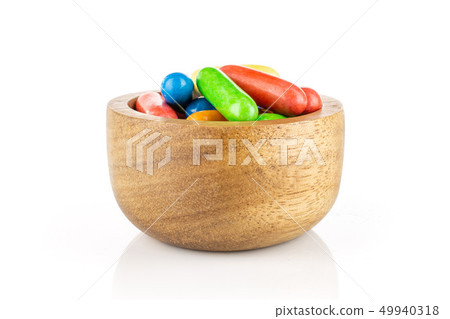 Licorice sweet comfit isolated on white Licorice sweet comfit isolated on white 49940318