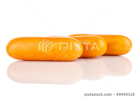 Licorice sweet comfit isolated on white Licorice sweet comfit isolated on white 49940326