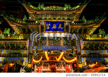 Yokohama Chinatown Mazuan Night view 49941714