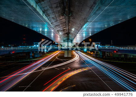 State of traffic road at night State of traffic road at night 49941776