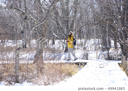 Woman enjoying winter leisure 49941865