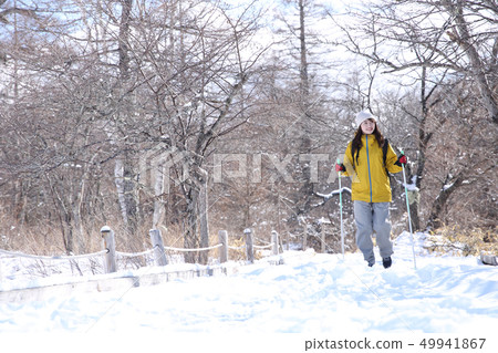 Woman enjoying winter leisure 49941867