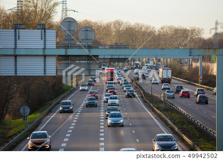 traffic jam on highway traffic jam on highway 49942502