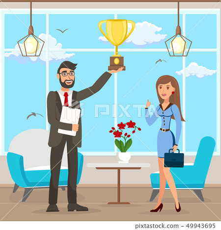 Business Success, Achievement Vector Illustration Business Success, Achievement Vector Illustration 49943695