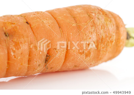 Fresh orange carrot isolated on white 49943949