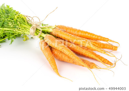 Fresh orange carrot isolated on white Fresh orange carrot isolated on white 49944003