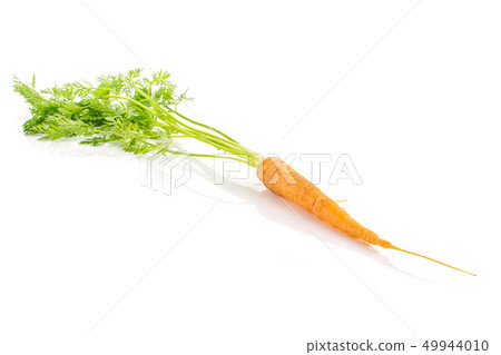 Fresh orange carrot isolated on white Fresh orange carrot isolated on white 49944010