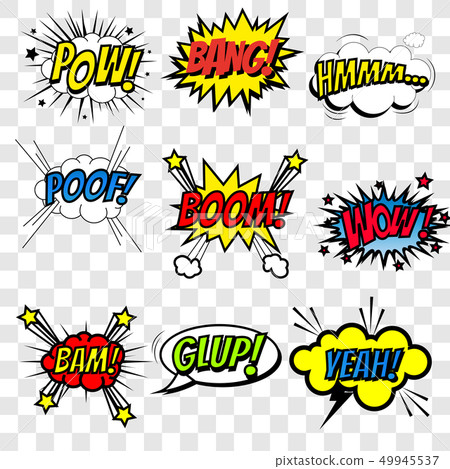 Emotions for comics speech bubble. Emotions for comics speech bubble. 49945537