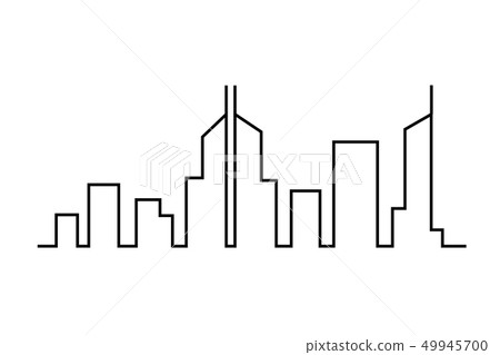 City on white background City on white background 49945700