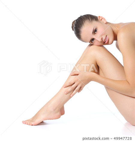 Beautiful perfect woman posing with long legs Beautiful perfect woman posing with long legs 49947728