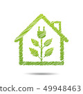 green eco energy concept, plant growing  49948463