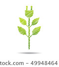 green eco energy concept, plant growing  49948464