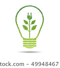 green eco energy concept, plant growing  49948467
