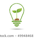green eco energy concept, plant growing  49948468