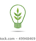green eco energy concept, plant growing  49948469